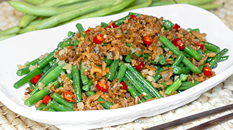 French Bean with Dried Shrimp