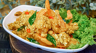 Deep Fried Prawn w/ Butter & Salted Egg