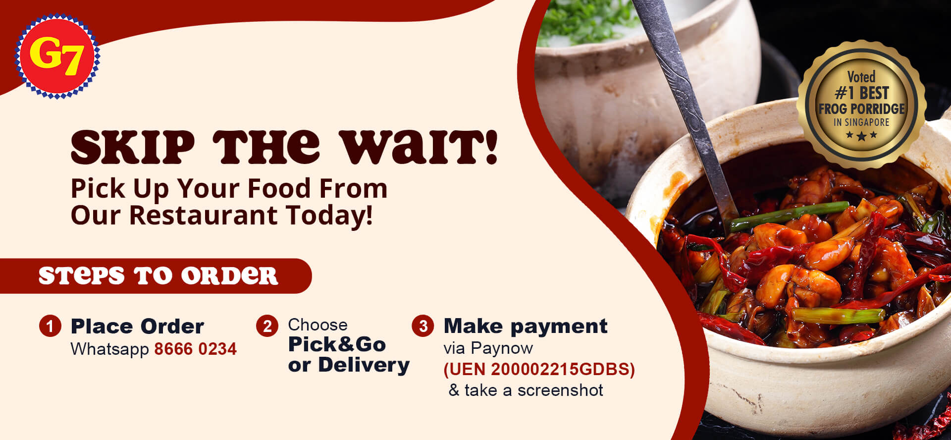 Pick & Go - G7 Live Seafood Restaurant