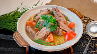 Duck with Salted Vegetable Soup