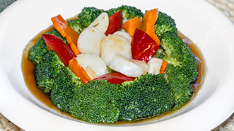 Wok-Fried Scallop with Broccoli